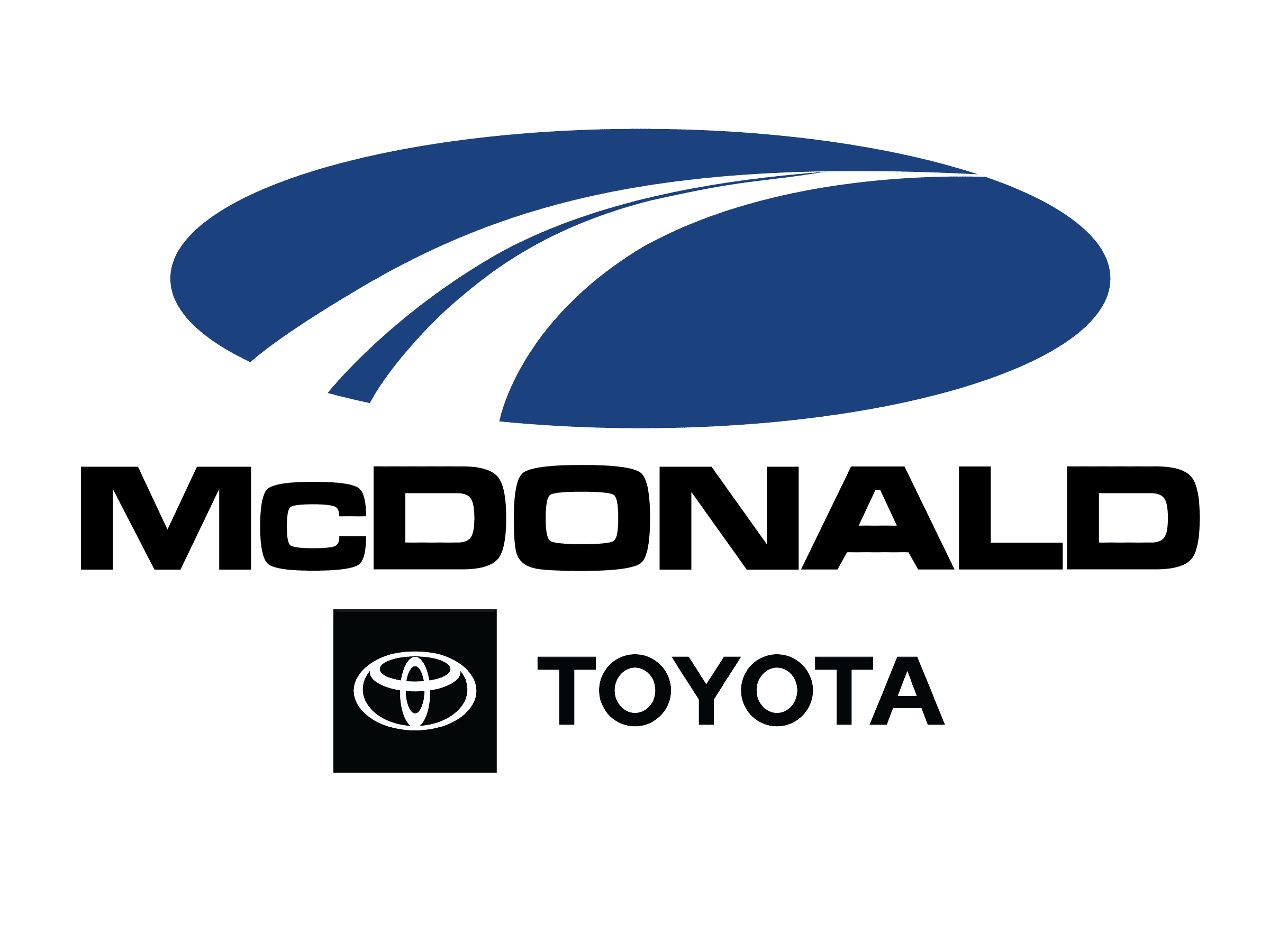 McDonald Toyota Logo with Toyota Emblem