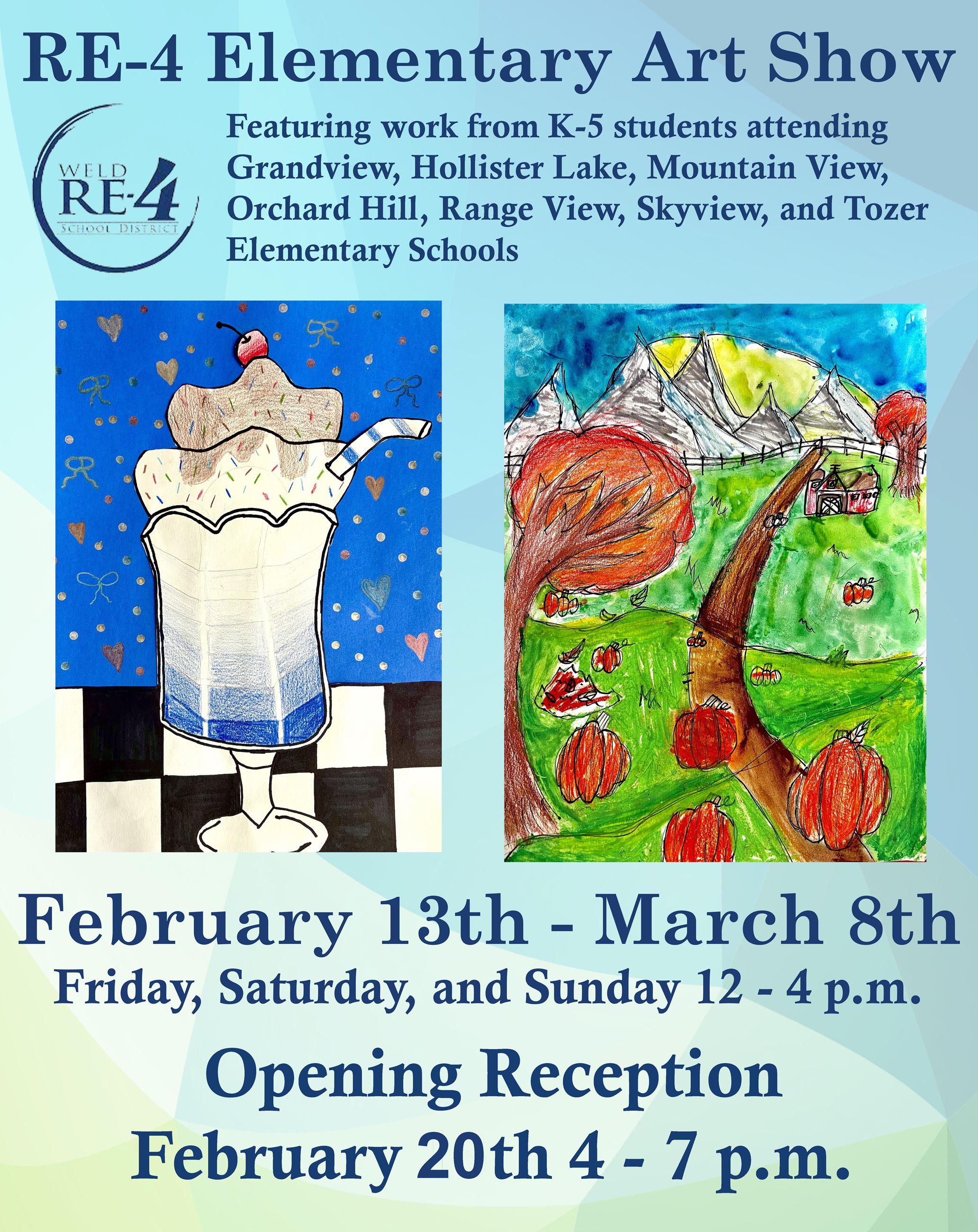 Elementary Art Show Flyer